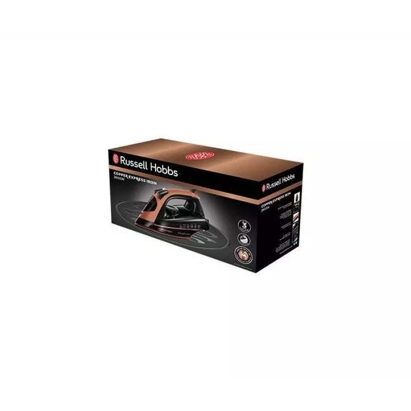 Russell Hobbs Copper Express höyry- ja kuivasilitysrauta 2600 W musta, kupari