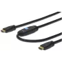 Assmann HDMI High Speed -liitäntäkaapeli. Type-A. vahvistimella. M/M. 40,0 m. aiemmin HDMI 1.3. UL. sininen. kulta (AK-330105-400-S)