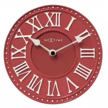 NeXtime kello 5187ro London pöytäkello, Ø16 cm, seinäkello, punainen/valkoinen