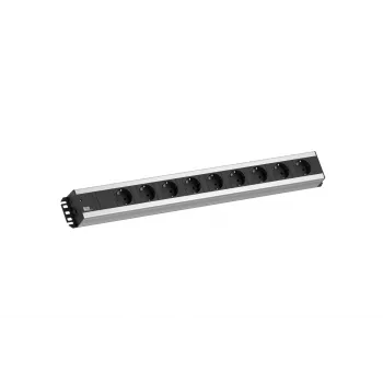 Bachmann 300.001 jatkojohto 2 m 9 AC-pistorasiaa, sisäkäyttöön, musta, harmaa