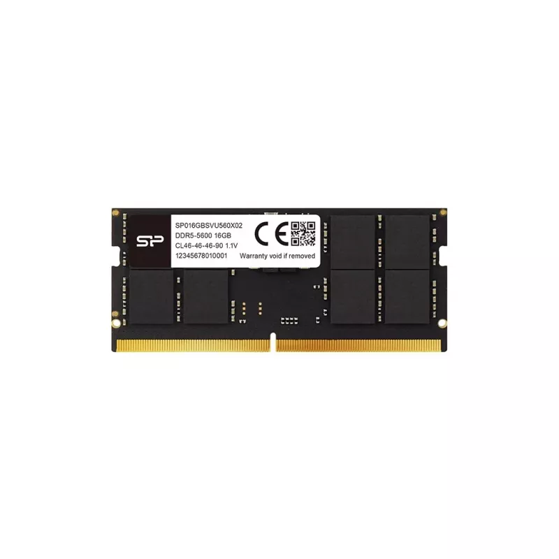 Kannettavan SODIMM DDR5 16 GB 5600 MHz RAM Silicon Power (262-pin, CL46, 1,1 V)