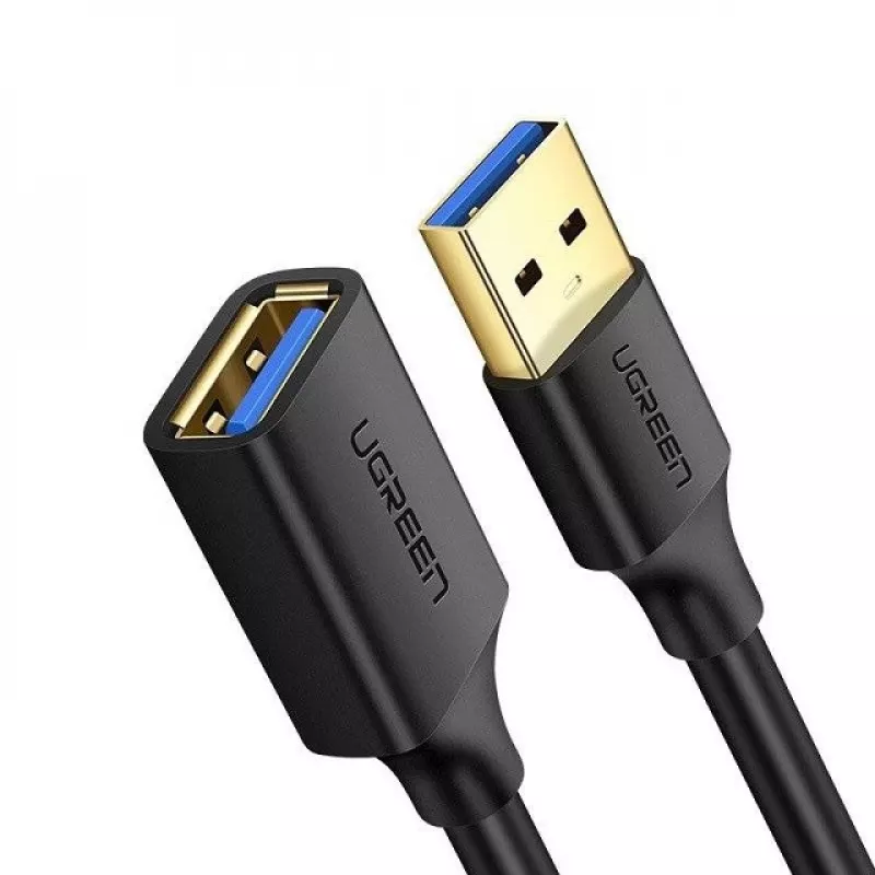 Ugreen-jatkokaapeliadapteri USB 3.0 (naaras) - USB 3.0 (uros) 2 m (musta)
