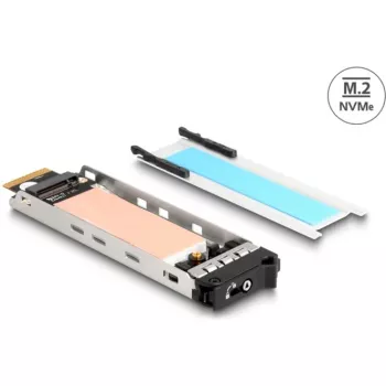 Vaihtokehys liukuhylly 1 x M.2 NVMe SSD vaihtokehyksille 47028 / 47042 / 47070 / 47072 / 47111 / 47117 / 47126 / 47129
