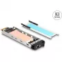 Vaihtokehys liukuhylly 1 x M.2 NVMe SSD vaihtokehyksille 47028 / 47042 / 47070 / 47072 / 47111 / 47117 / 47126 / 47129
