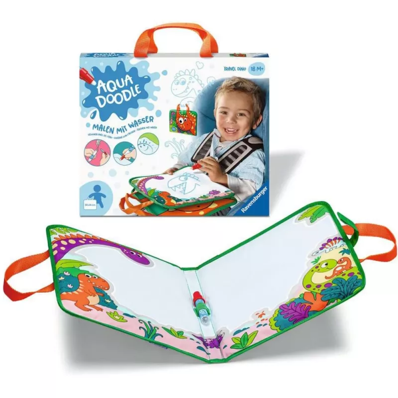 Ravensburger Aqua Doodle Travel Dino maalaussetti – ministeps (malli 04566)