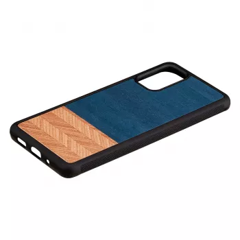 Man and Wood -puhelinkotelo Galaxy S20+ denim musta — suojakotelo Samsung Galaxy S20+:lle