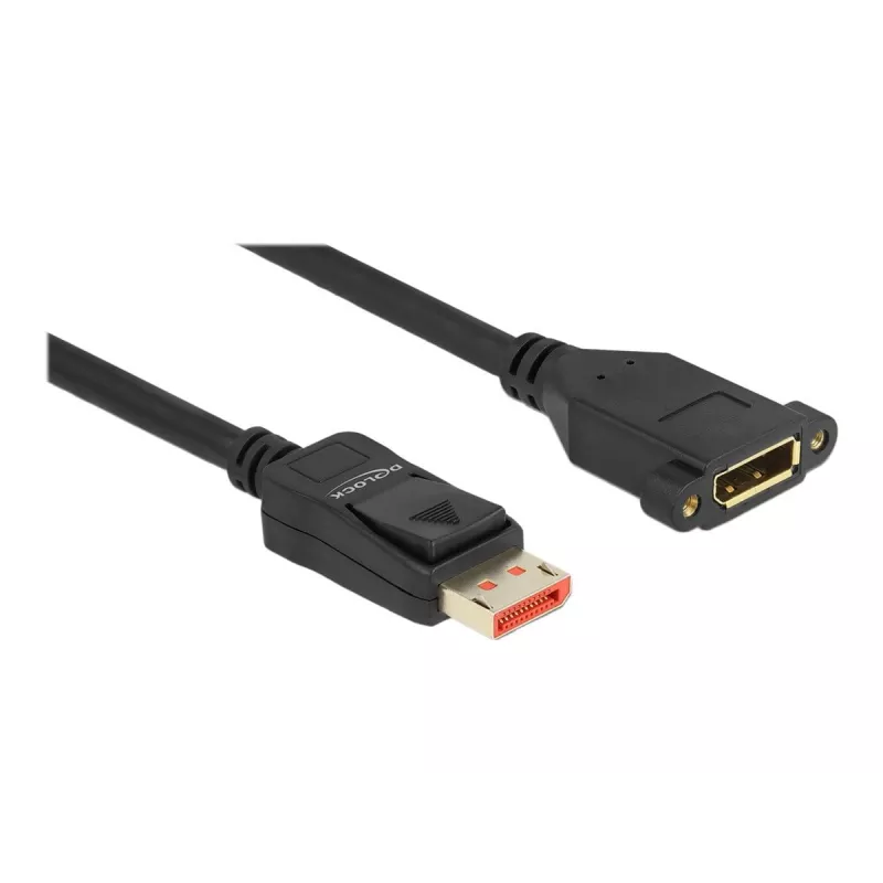 DisplayPort-jatkokaapeli paneeliasennus DeLOCK 87095 8K 60 Hz 1 m