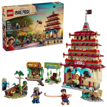 LEGO-sarja One Piece Arlong Park 75638 – 926 osaa, 5 minihahmoa, suositus 9+ vuotta, yksityiskohtainen näkymä