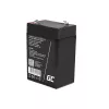 UPS-akku Green Cell AGM15, 6 V, 4 Ah, sinetöity lyijyakku (VRLA), musta, 680 g