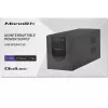 Qoltec Monolith 53775 Line-Interactive UPS-laite, 1200 VA (1,2 kVA) / 720 W, AVR, 4 AC-pistorasiaa, musta