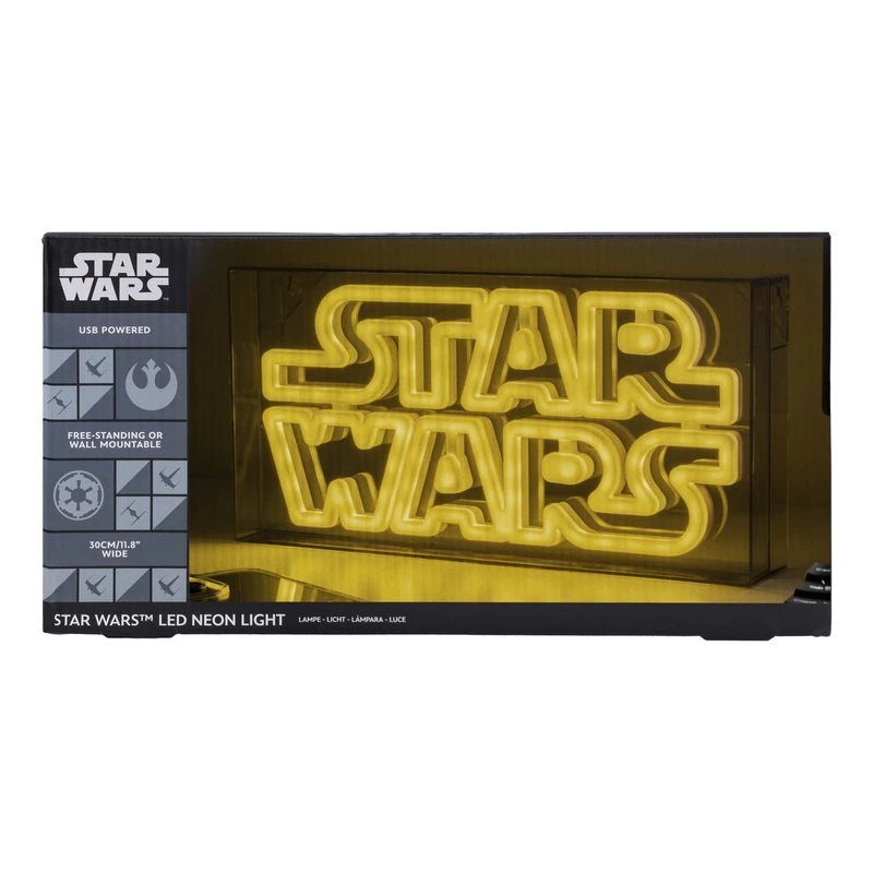 LED-neonvalo Paladone Star Wars Design PP13123SW – koristeellinen LED-kyltti seinälle tai hyllylle