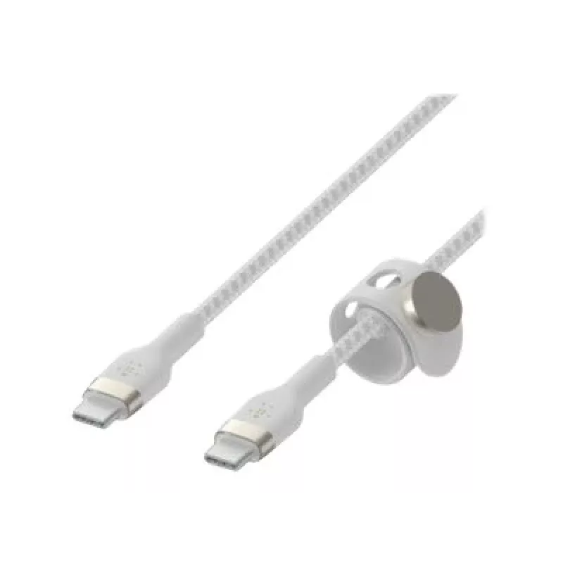 Belkin BOOSTCHARGE PRO Flex USB-kaapeli 1 m USB 2.0 USB-C valkoinen (CAB011BT1MWH)