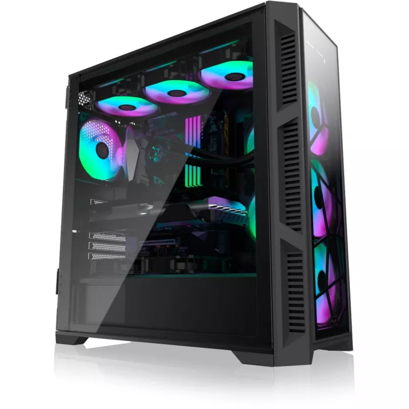 PONOS Ultra, Midi Tower, PC, musta, ATX, EATX, micro ATX, Mini-ITX, SPCC, kotelo
