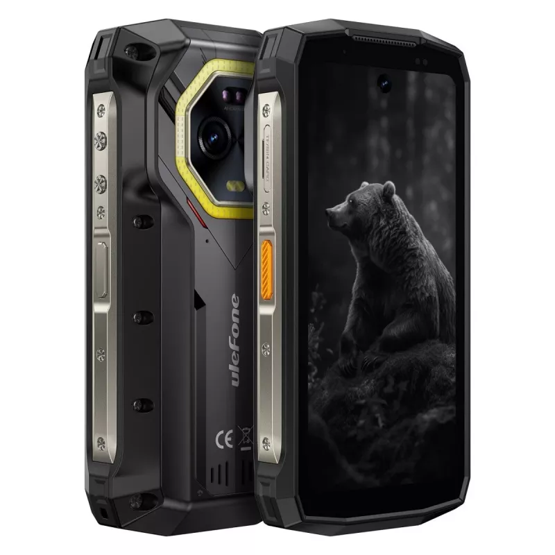 Ulefone Armor Mini 20 älypuhelin, 4,7 tuumaa, Helio G99, 8GB RAM, 256GB, 6200 mAh, Android 14, musta