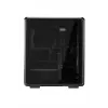 PC Midi Tower Cooler Master MasterFrame 500 Mesh — musta läpinäkyvällä sivulla, tukee ATX/EATX, 2x200 mm edessä, 1x120 mm takana