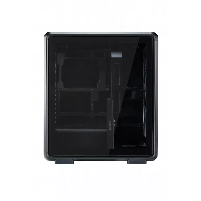 PC Midi Tower Cooler Master MasterFrame 500 Mesh — musta läpinäkyvällä sivulla, tukee ATX/EATX, 2x200 mm edessä, 1x120 mm takana