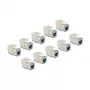 DeLOCK Keystone-moduuli 88120 litteä RJ-45 harmaa 10 kpl