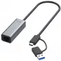 Ethernet-sovitin ALLNET ALL-NC-2.5G-USBC_A USB 3.0 Type-C & Type-A 2,5 Gbps Multi-Gigabit LAN