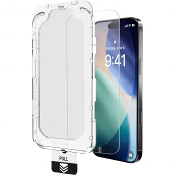 NEVOGLASS, näytönsuojakalvo läpinäkyvä, iPhone 17 Air, Easy App -asennuksella