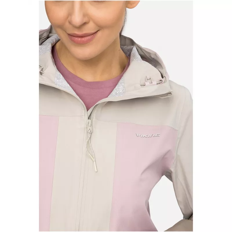 naisten takki VIKING Numani Lady beige pinkki L