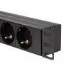 LogiLink - virranjakoyksikkö (rack-asennettava) - 3500 W - tulo, tulo CEE 7/7 - lähtöliitännät: 8 (2 x USB, 8 x CEE 7/7) - 1U - 4
