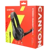 CANYON PC-kuulokemikrofoni HSC-1 PC Mic Flat 2m musta