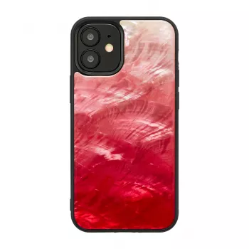 iKins suojakotelo Apple iPhone 12 minille — Pink Lake mustin yksityiskohdin