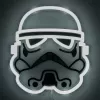 Seinälle asennettava LED-neonvalo Paladone Stormtrooper malli PP14595SWVN, koristeellinen Star Wars-valaistus
