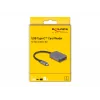 DeLOCK USB Type-C -kortinlukija alumiini SD Micro SD 5000 Mbit/s