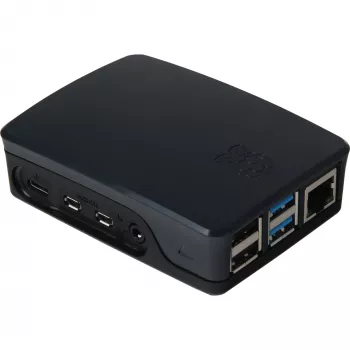 Raspberry kotelo alkuperäinen 4B musta/harmaa (RPI4 CASE BLK/GRY)