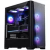 PHANTEKS Eclipse G370A PC-kotelo, Midi Tower, SSI-EEB, RGB, karkaistu lasi - sisältää 3x 120 mm tuuletinta, musta