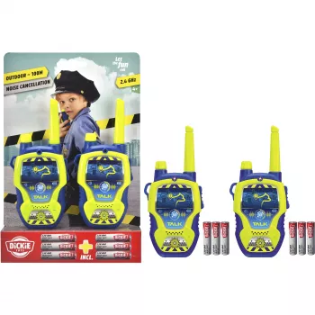 Radiopuhelinsarja Dickie Police 2,4 GHz, 2 kpl, malli 201118197