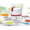 Beper P102ROB050 USB-ladattava silppuri, 0,25 L, 30 W, valkoinen/punainen