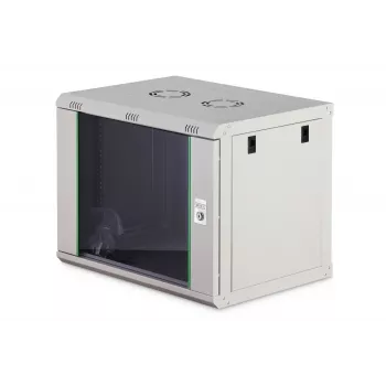 Seinäkiinnitteinen 9U-räkkikotelo DIGITUS Dynamic-N DN-37104, 600 x 450 mm, IP20, avainlukko, kokoamaton