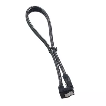 ModMesh suorakulmainen SATA 3 -kaapeli 30 cm - carbon - kaapeli - digitaalinen/data (CM-CAB-RSAT-N30KC-R)
