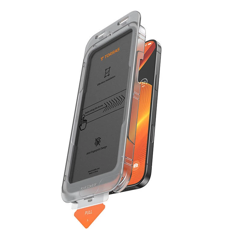 Torras Install Master yksityisyyslasi-näytönsuojus iPhone 16 Plusille (malli X00FX1563)