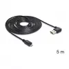 USB-kaapeli DeLOCK USB 2.0 5m USB A Micro-USB B musta