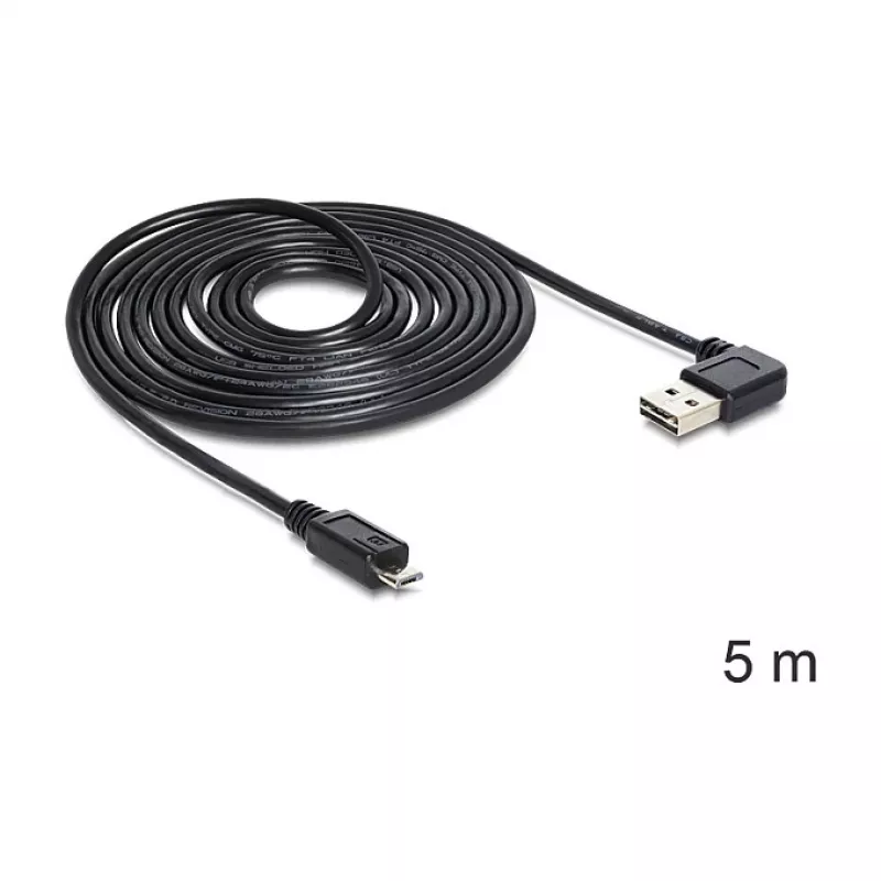 USB-kaapeli DeLOCK USB 2.0 5m USB A Micro-USB B musta