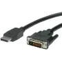 Videokaapeliadapteri VALUE 11.99.5619 1,5 m DisplayPort–DVI musta