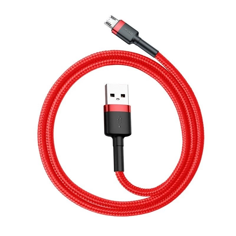 USB-kaapeli Baseus CAMKLF-C09 2m USB A - Micro-USB B punainen