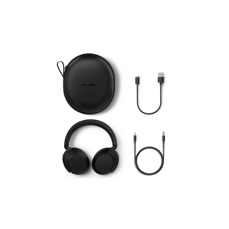 Philips TAH8000EBK/00 kuulokkeet/kuulokemikrofoni langaton panta puhelut/musiikki USB Type-C Bluetooth musta