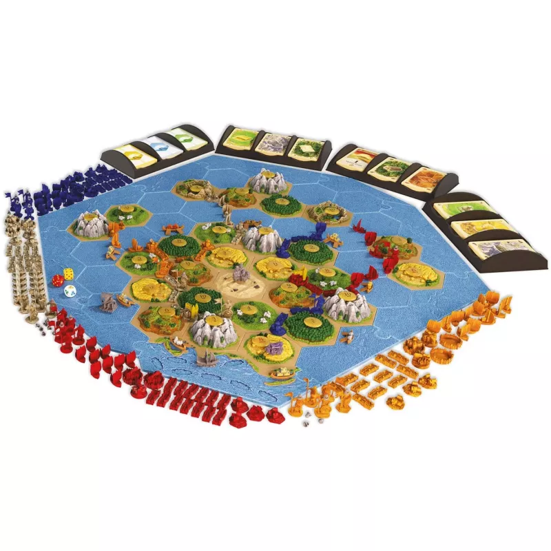 Lautapeli Kosmos KOO Catan 3D – Seefahrer + Städte & Ritter laajennussarja