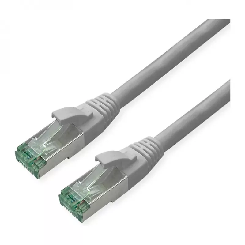 ROLINE RM -verkkokaapeli Cat.6A S/FTP (PiMF), harmaa, 0,3 m