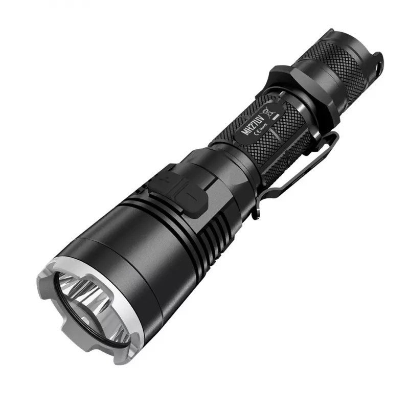 Nitecore MH27UV musta käsivalaisin LED