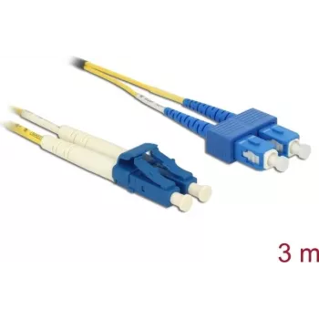 Kuitukaapeli DeLOCK 84801 2x LC 2x SC OS2 3 m keltainen