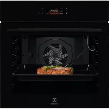 Kalusteisiin asennettava sähköuuni Electrolux LOE8H39Z — 72 l, pyrolyysi, kiertoilma, grilli, TFT-näyttö, A+