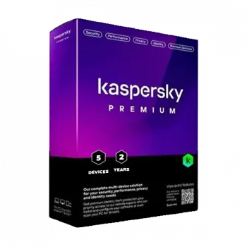 Kaspersky Premium + asiakastuki | 5 laitetta | 2 vuotta | EU