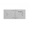 19 tuuman seinäkiinnitteinen kaappi 4U LANBERG — 497×400/240 mm, harmaa