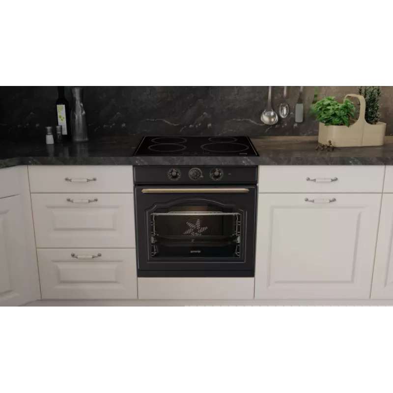 Gorenje BOS67372CLB uuni 77 L 3500 W musta