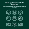 AGM VRLA -akku 12V 55Ah IP54